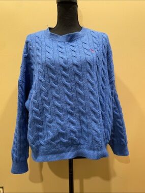 Devil Wears Prada 2 x Old Navy Cerulean Blue Sweater XL Vogue Madonna Lady Gaga